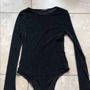 Sparkly mesh bodysuit